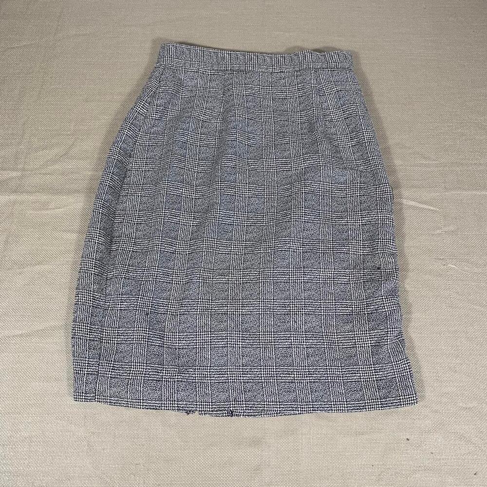 Vintage 90s Black and White Mini Skirt - Size S/M